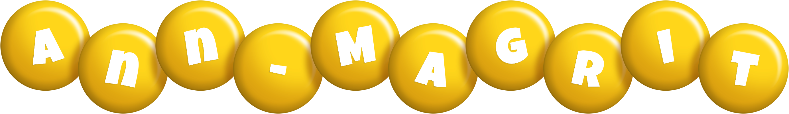 Ann-Magrit candy-yellow logo