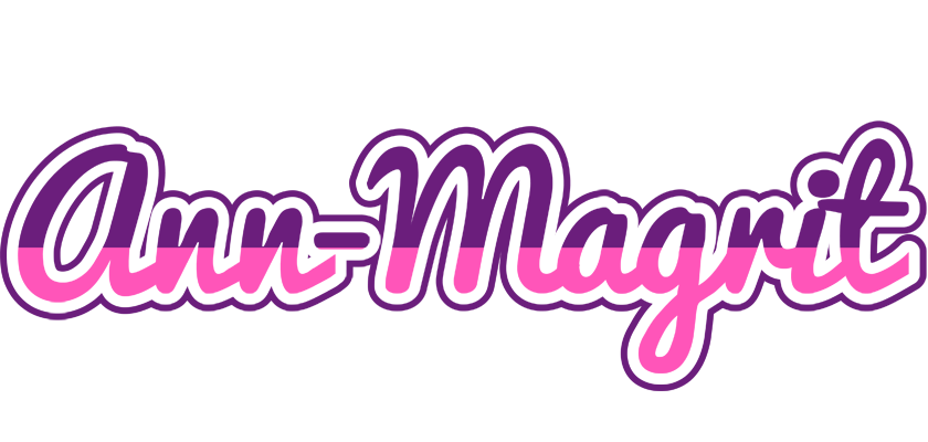 Ann-Magrit cheerful logo