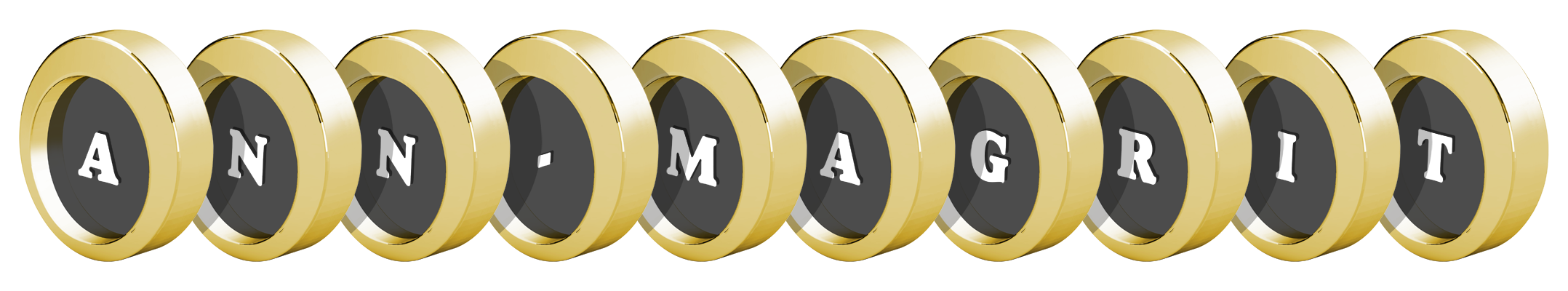 Ann-Magrit gold logo