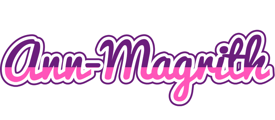 Ann-Magrith cheerful logo