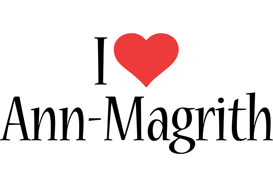 Ann-Magrith i-love logo