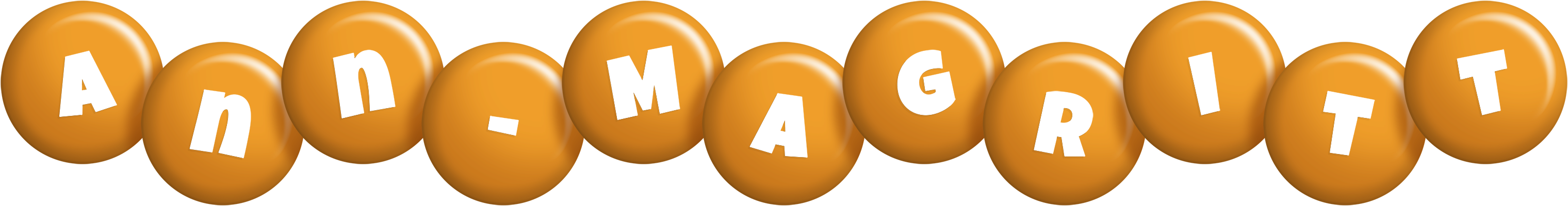Ann-Magritt candy-orange logo