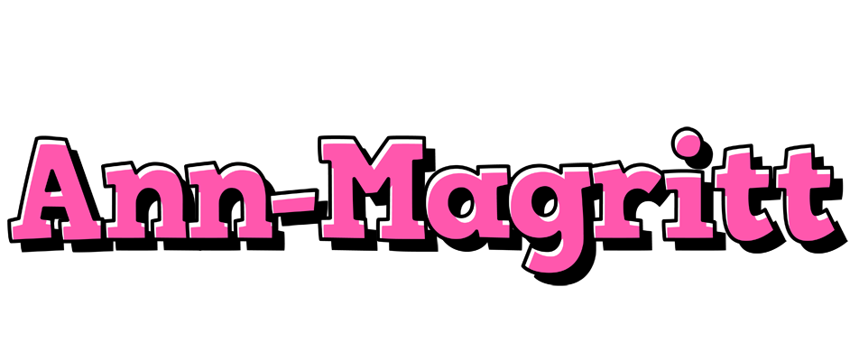 Ann-Magritt girlish logo