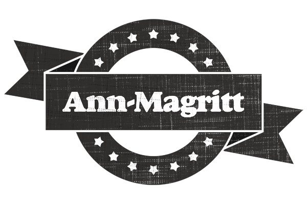 Ann-Magritt grunge logo