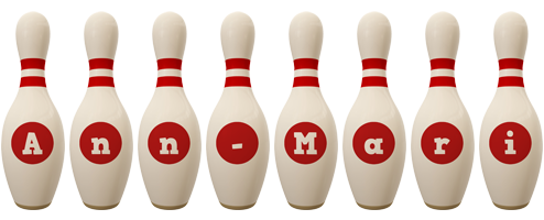 Ann-Mari bowling-pin logo