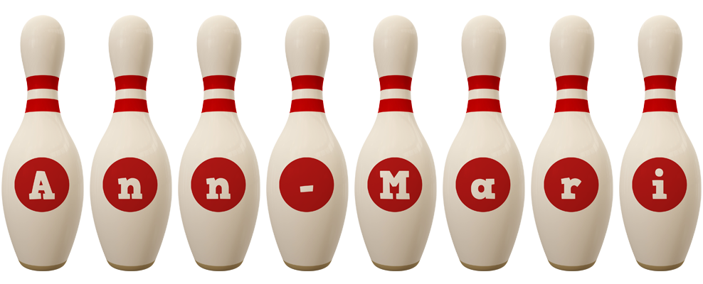 Ann-Mari bowling-pin logo