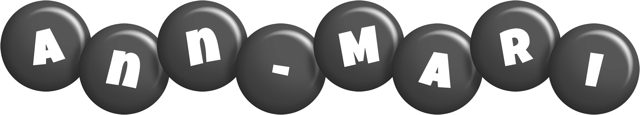 Ann-Mari candy-black logo