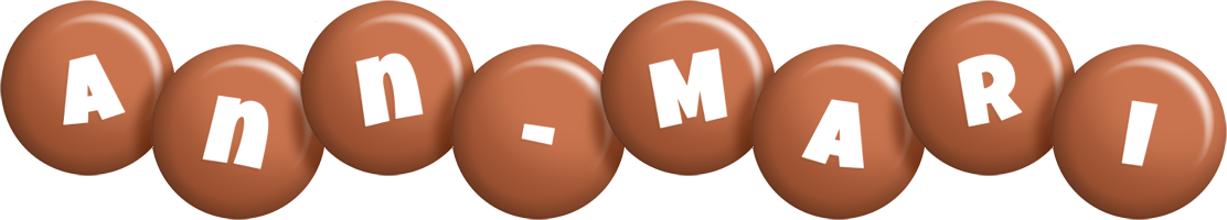 Ann-Mari candy-brown logo