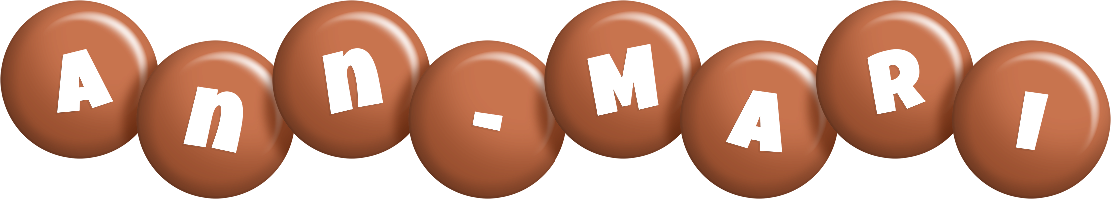 Ann-Mari candy-brown logo