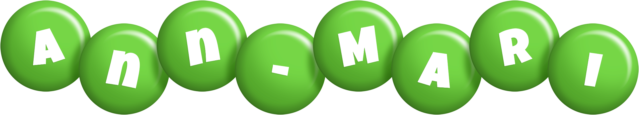Ann-Mari candy-green logo