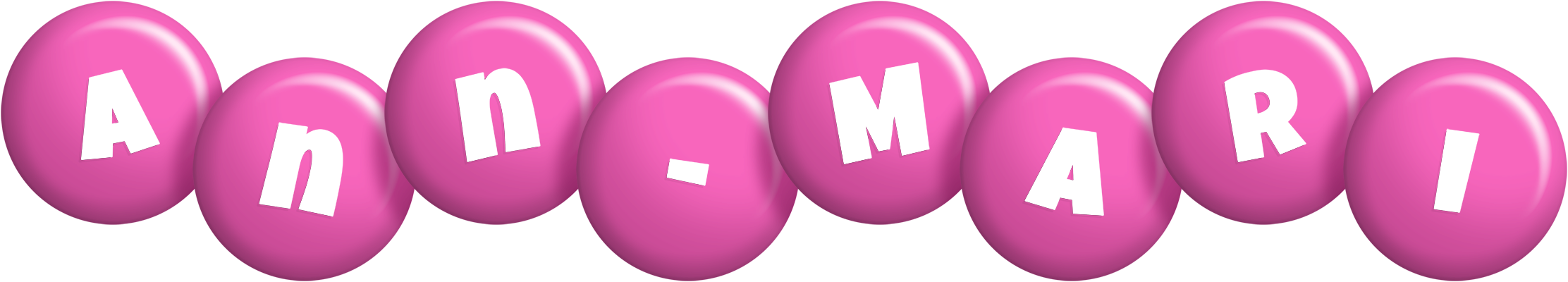 Ann-Mari candy-pink logo