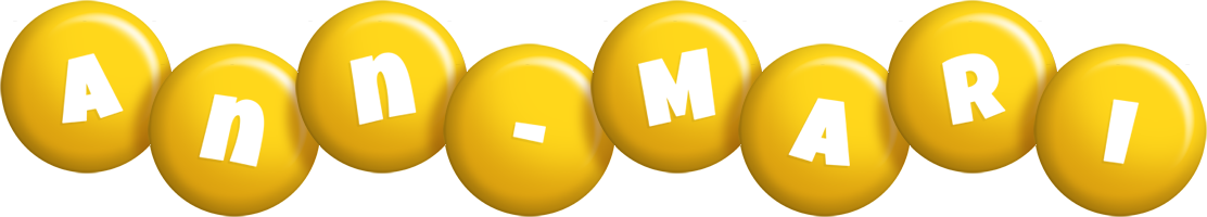 Ann-Mari candy-yellow logo