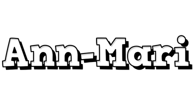 Ann-Mari snowing logo