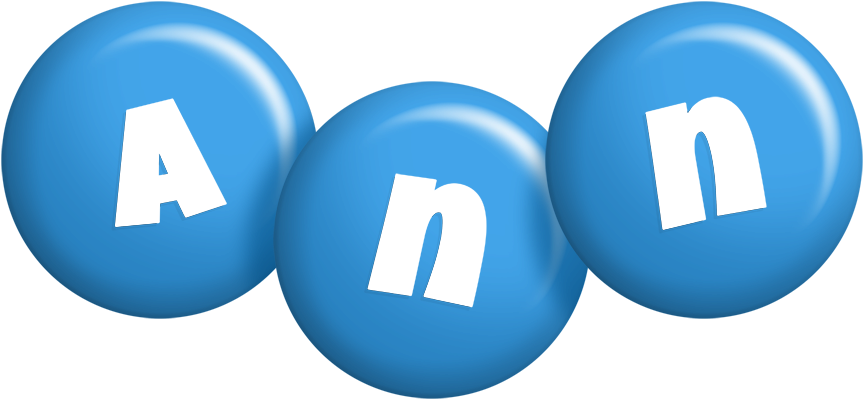 Ann candy-blue logo