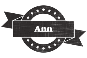 Ann grunge logo