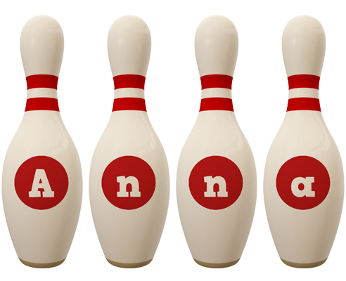 Anna bowling-pin logo