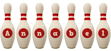 Annabel bowling-pin logo