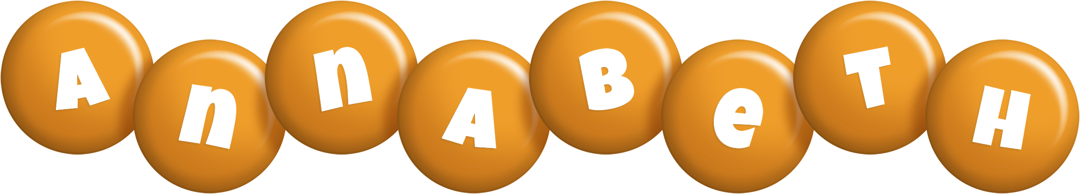 Annabeth candy-orange logo