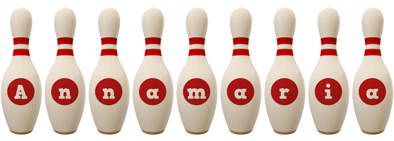 Annamaria bowling-pin logo