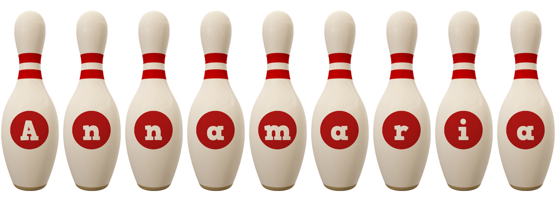 Annamaria bowling-pin logo