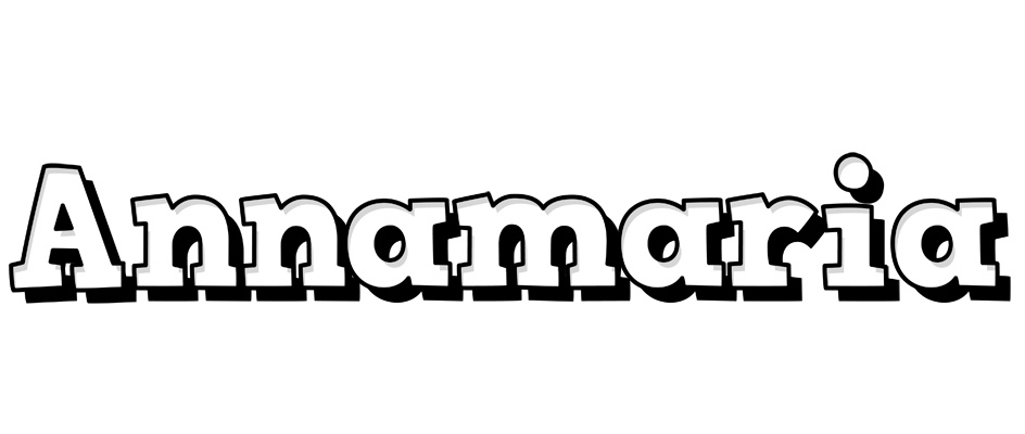Annamaria snowing logo
