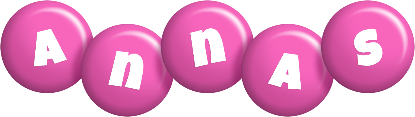 Annas candy-pink logo