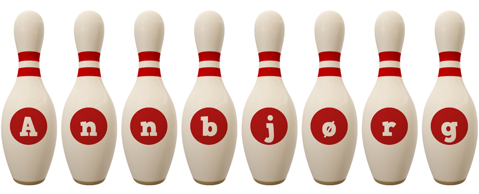 Annbjørg bowling-pin logo