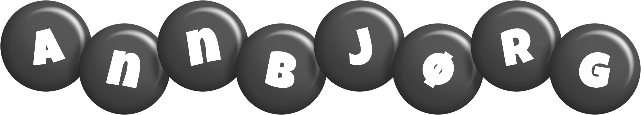Annbjørg candy-black logo