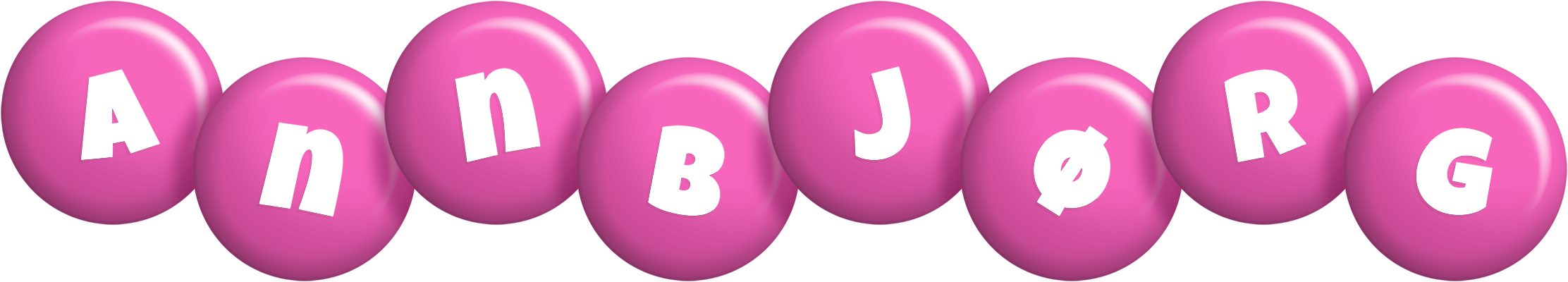 Annbjørg candy-pink logo