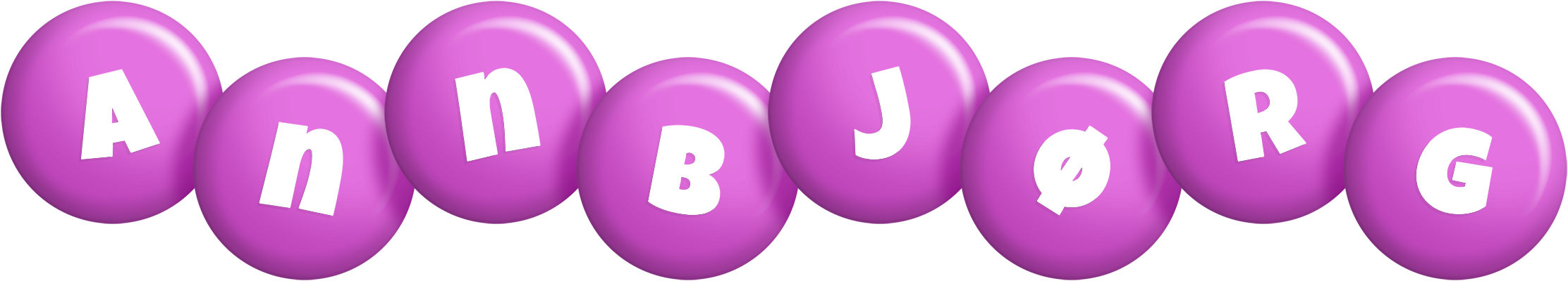 Annbjørg candy-purple logo