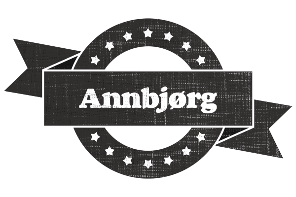 Annbjørg grunge logo