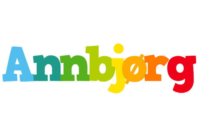 Annbjørg rainbows logo