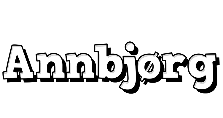 Annbjørg snowing logo