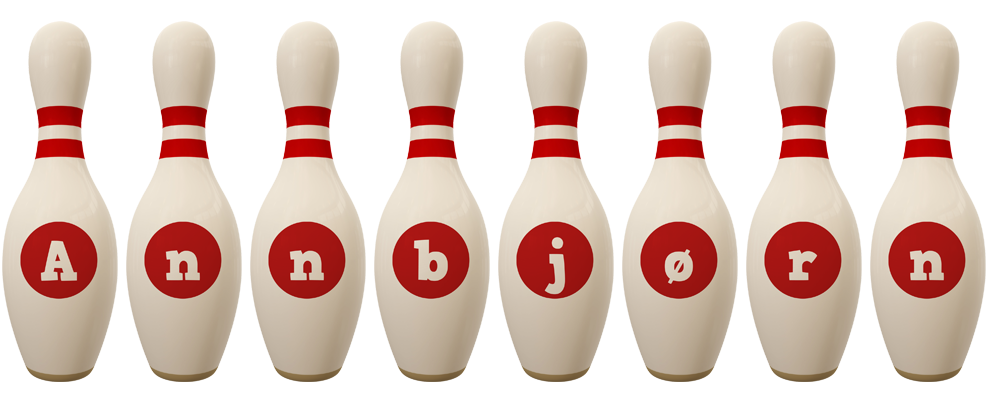 Annbjørn bowling-pin logo
