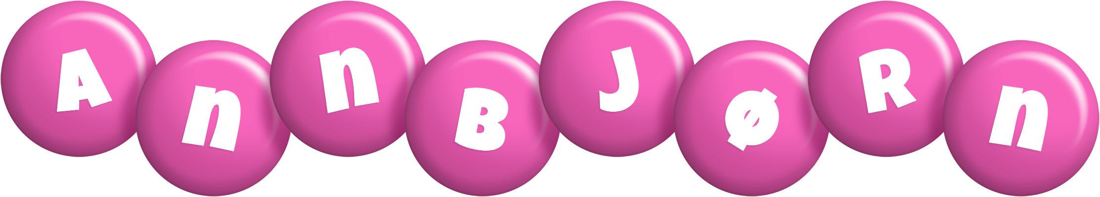 Annbjørn candy-pink logo