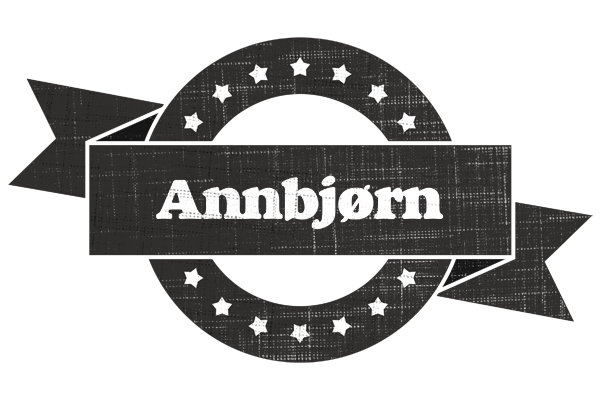 Annbjørn grunge logo