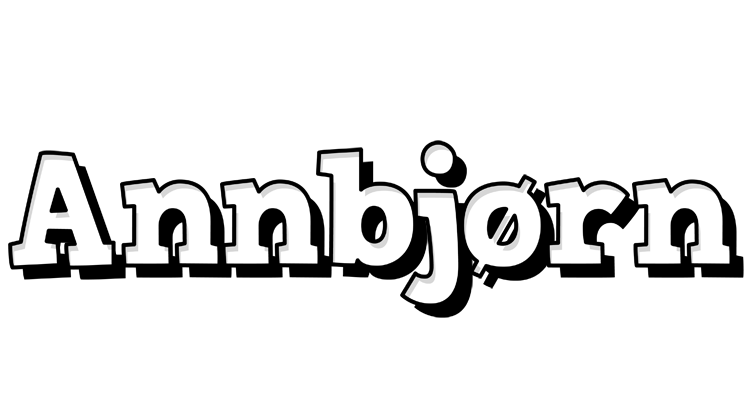 Annbjørn snowing logo