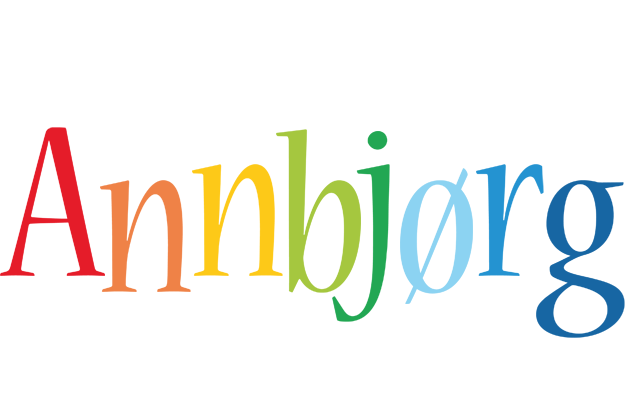 Annbjørg birthday logo