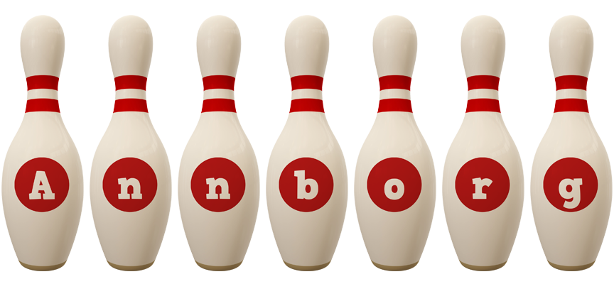 Annborg bowling-pin logo