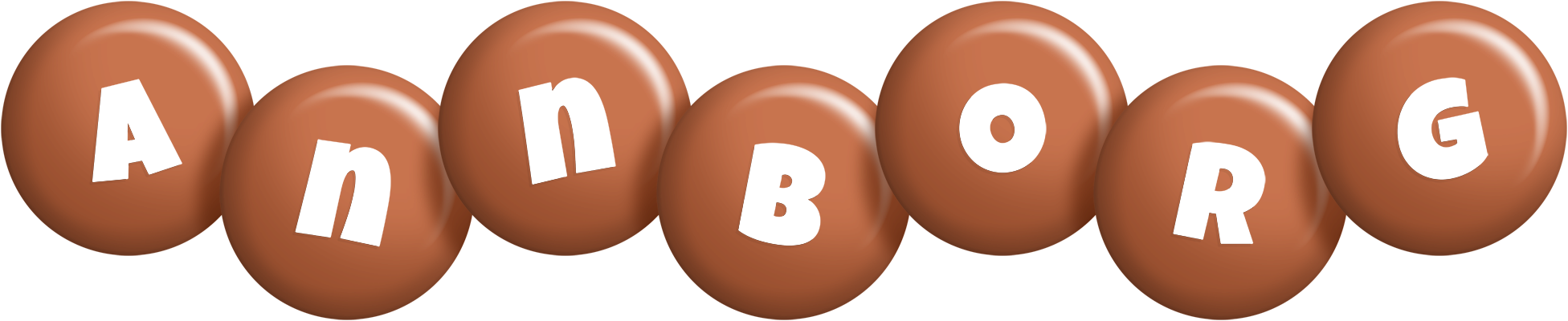 Annborg candy-brown logo