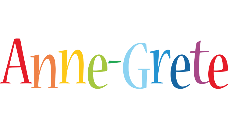 Anne-Grete birthday logo