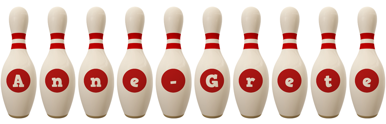 Anne-Grete bowling-pin logo
