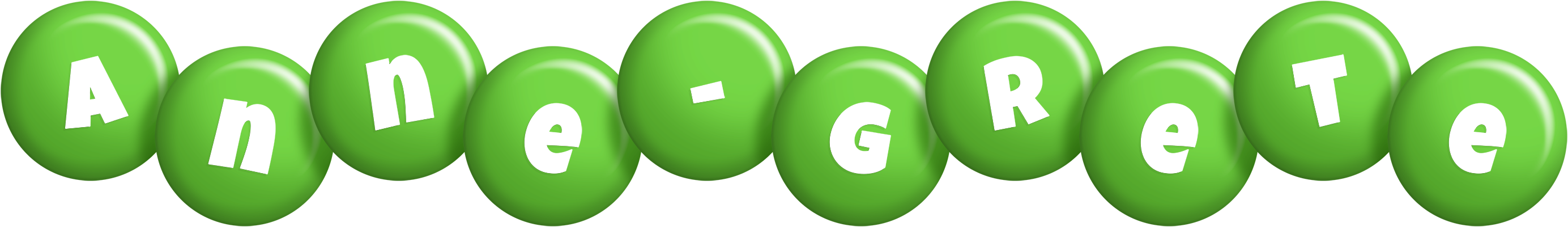 Anne-Grete candy-green logo