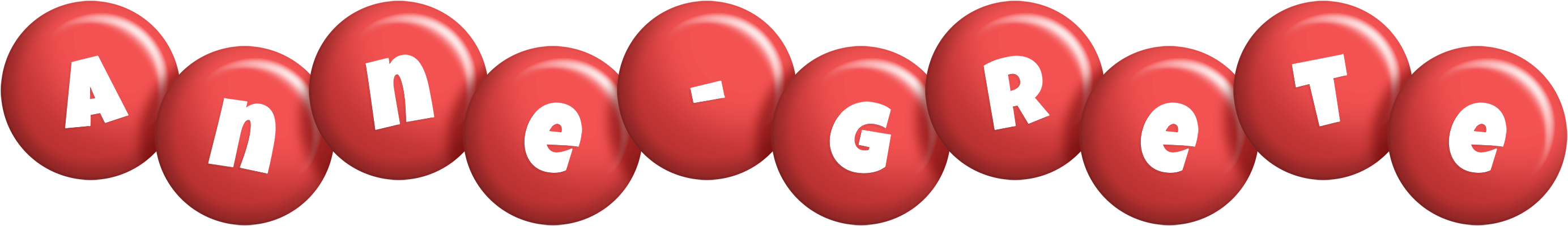 Anne-Grete candy-red logo
