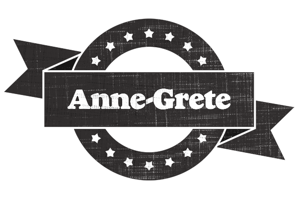 Anne-Grete grunge logo
