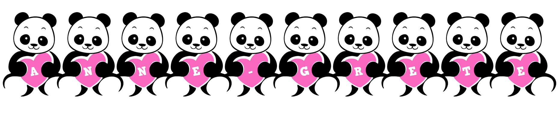 Anne-Grete love-panda logo