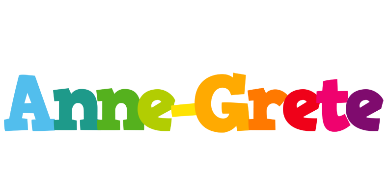 Anne-Grete rainbows logo