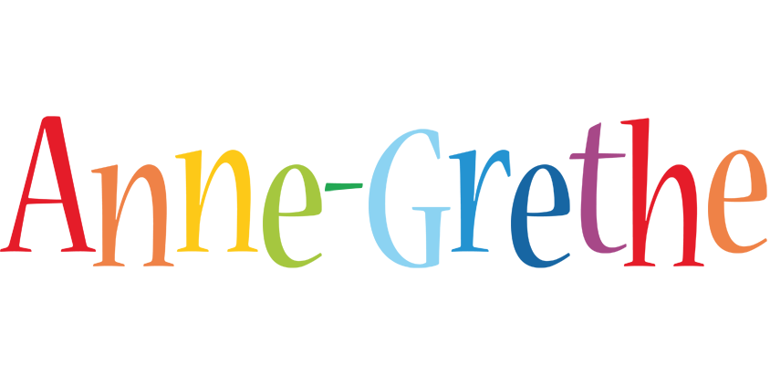 Anne-Grethe birthday logo