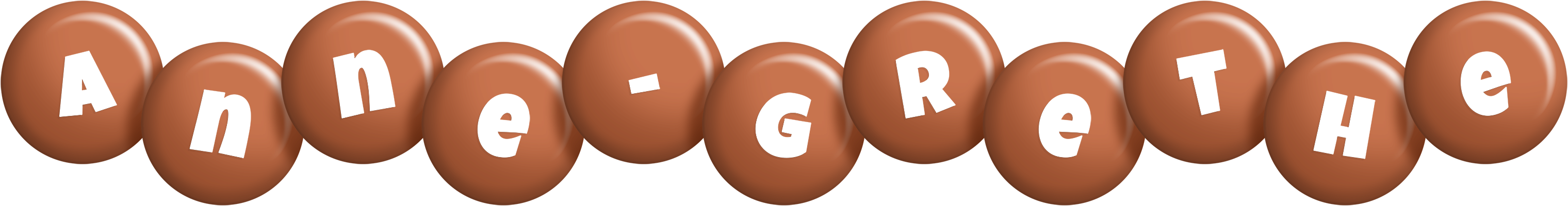 Anne-Grethe candy-brown logo