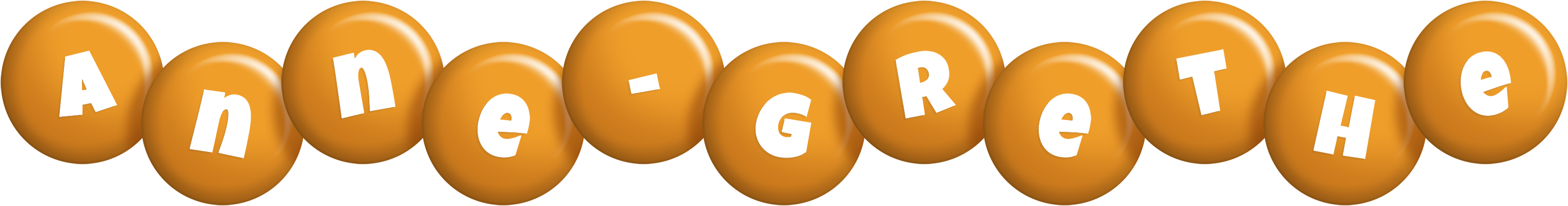 Anne-Grethe candy-orange logo